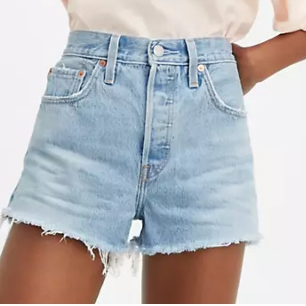 Levis 501 high rise denim Shorts